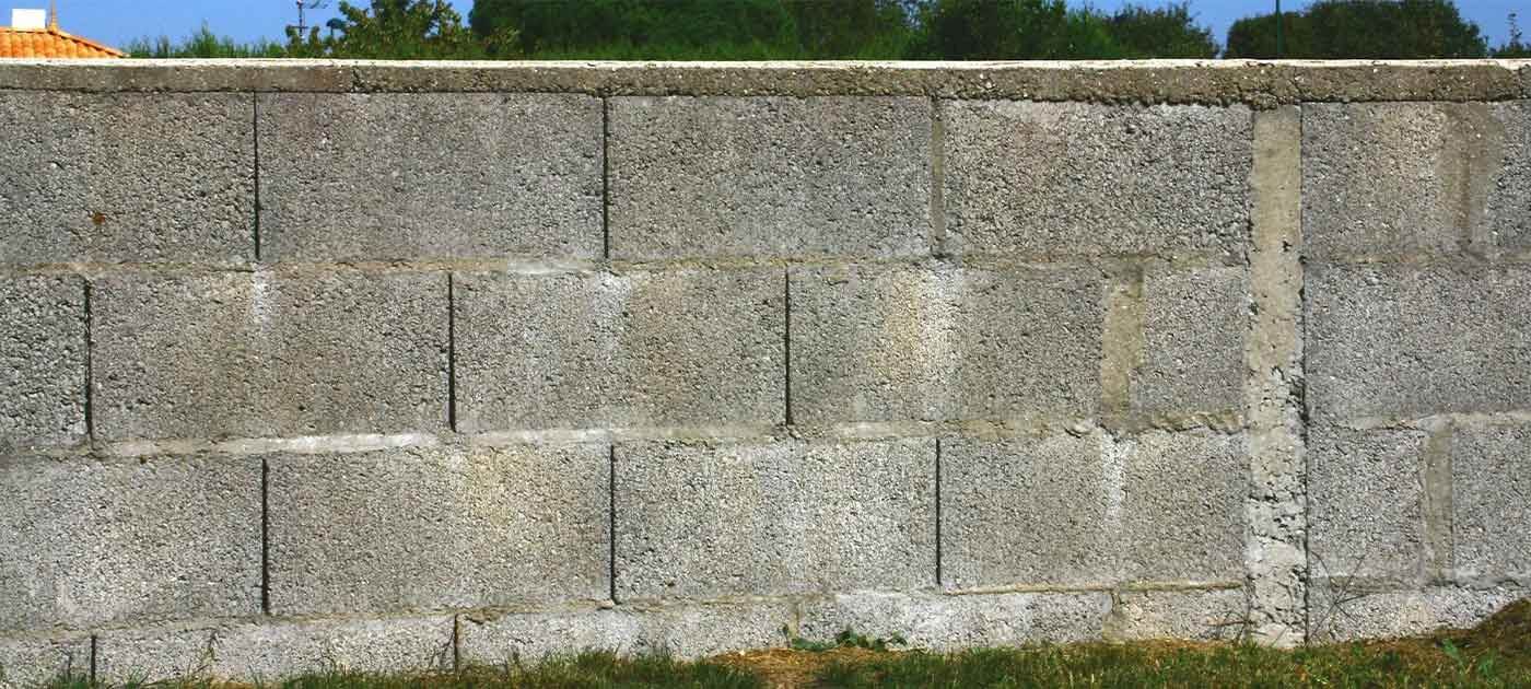 Clôture blocs de béton