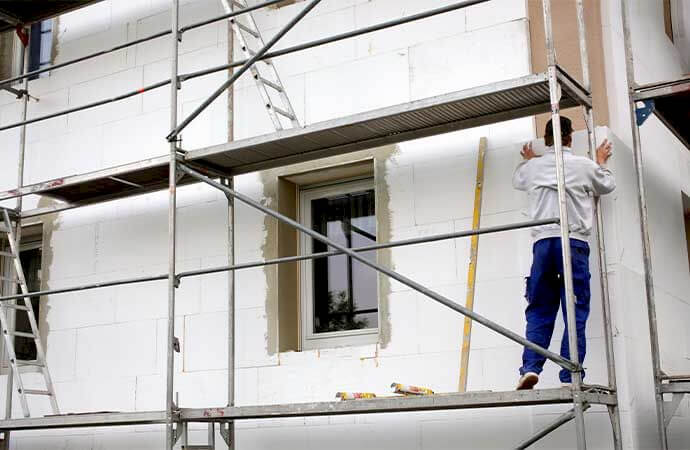 Étapes d’un projet d’enduit projeté en Suisse romande