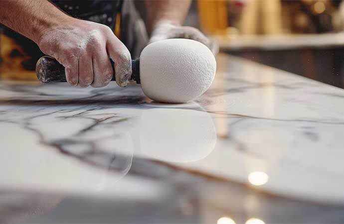 Étapes d’un projet de rénovation de marbre en Suisse romande