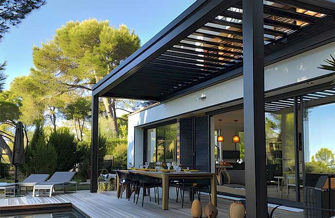 Étapes d’installation d’une pergola bioclimatique avec Avenir Rénovations Suisse