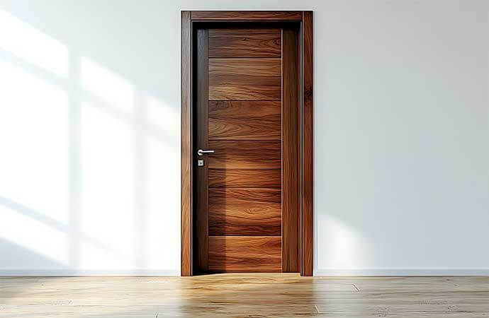 Étapes d’installation d’une porte d’entrée en bois en Suisse romande