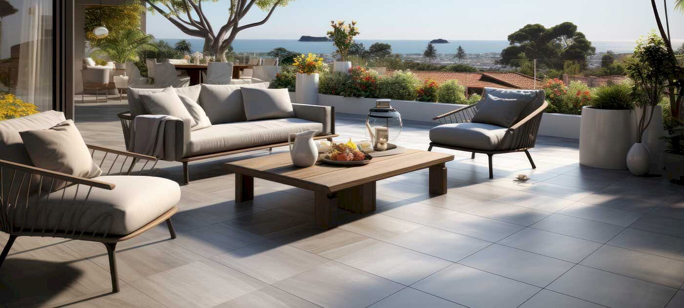 Terrasse carrelage